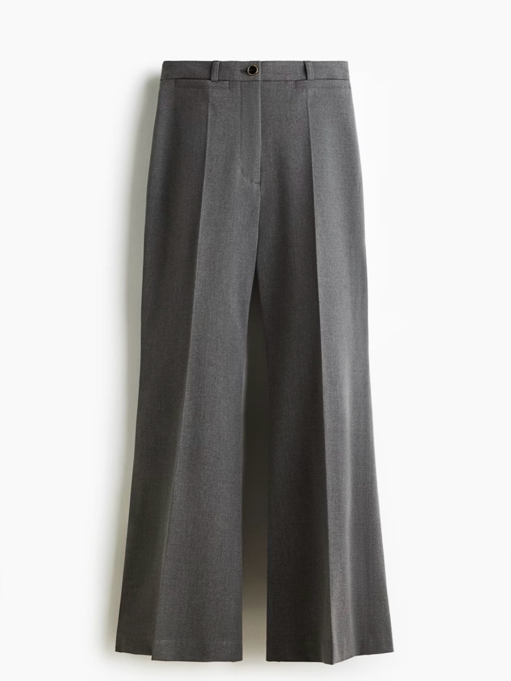 H&M Office Dress Flare Leg Gray Women's Trousers Pants size EUR 38/ US 6